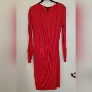 BCBG Max Azria slinky red dress, XXS but fits like XS, trendy red color!